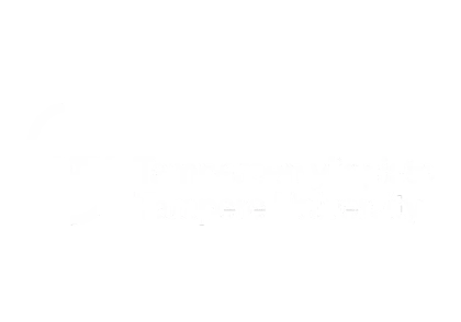 Valkoinen Tampereen yliopiston logo ja teksti suomeksi ja englanniksi vaaleanharmaalla pohjalla. Suomenkielisessä tekstissä lukee Tampereen yliopisto ja englanninkielisessä tekstissä Tampere University.