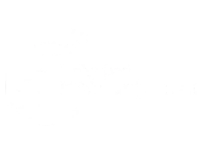 Valkoinen logo, jossa on kaksi tyyliteltyä kättä, jotka muodostavat ympyrän muodon suomenkielisen tekstin Hoivakoti Elisabet ja Eemil ympärillä vaaleanharmaalla pohjalla.